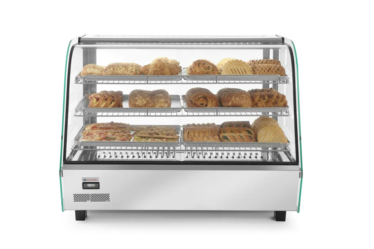 Witryna grzewcza nastawna, 160 litrów, 230V/1500W, 885x570x680mm Hendi 233733