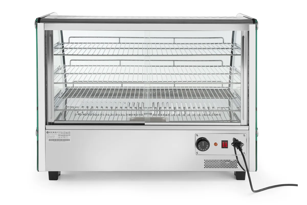 Witryna grzewcza nastawna, 160 litrów, 230V/1500W, 885x570x680mm Hendi 233733