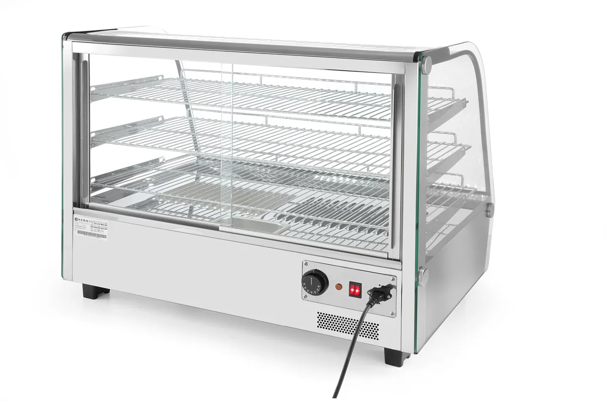 Witryna grzewcza nastawna, 160 litrów, 230V/1500W, 885x570x680mm Hendi 233733