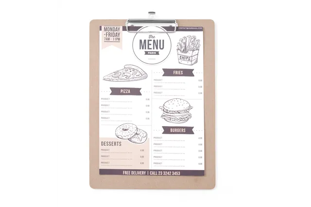 Podkładka pod kartę menu, 240x330mm Hendi 664155
