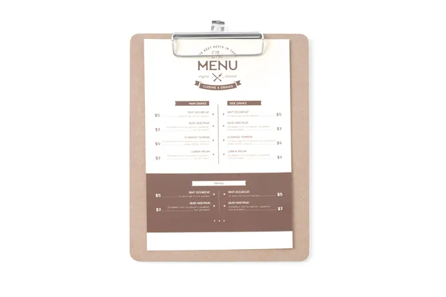 Podkładka pod kartę menu, 185x245mm Hendi 664162