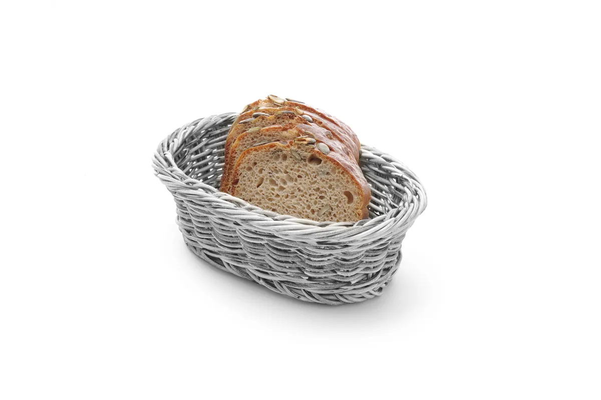 Koszyk owalny, jasnoszary, 190x120x60mm Hendi 426760