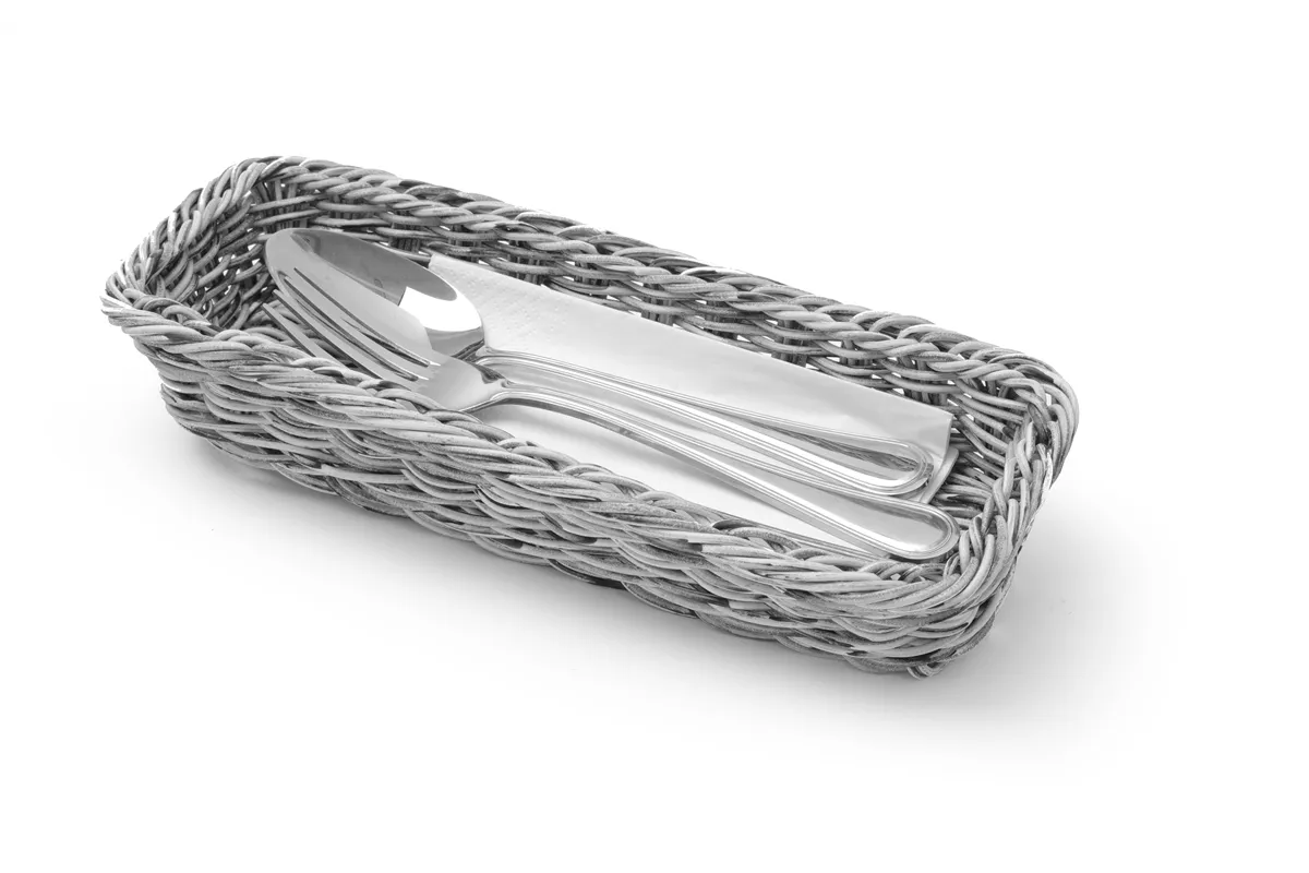 Koszyk na sztućce, jasnoszary, 270x100x45mm Hendi 426081