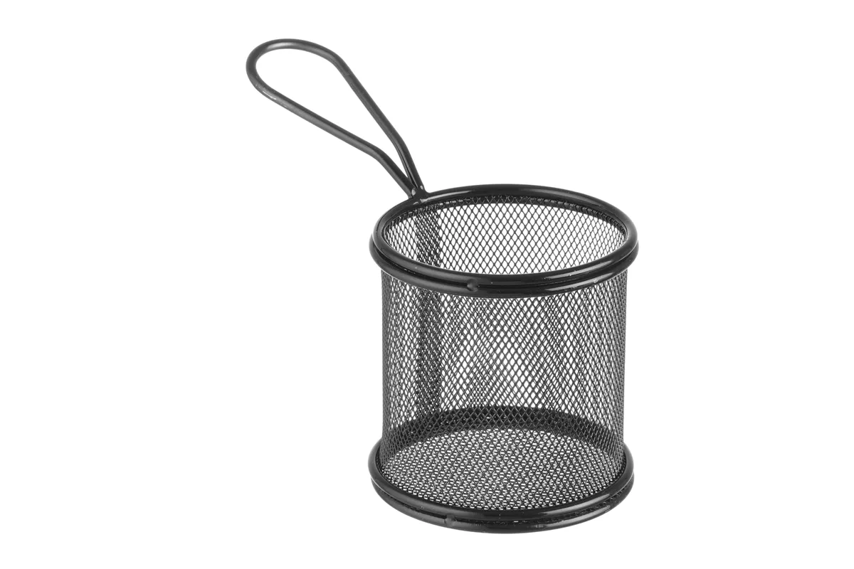 Koszyk miniaturowy do smażonych przekąsek, 90x90x90mm Hendi 425633