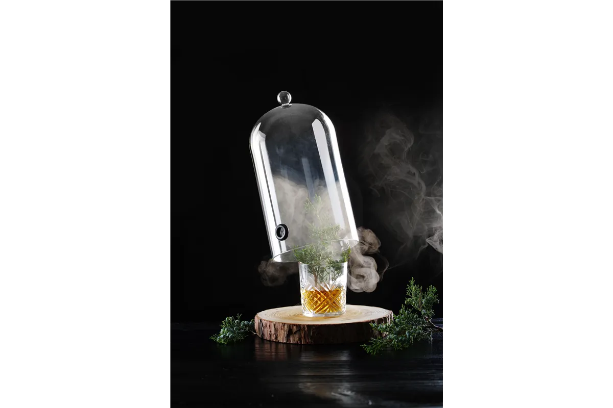 Kopułka szklana z otworem wentylacyjnym, Kopułka szklana podłużna, ⌀130x282mm Hendi 199657