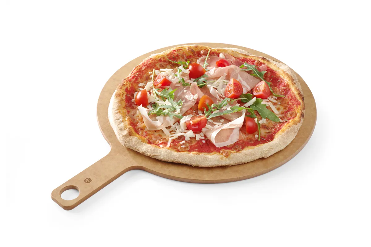 Deska do serwowania pizzy z uchwytem, ⌀406x6mm Hendi 500057