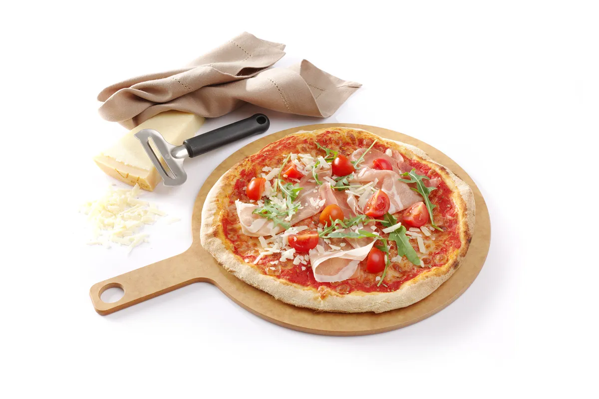 Deska do serwowania pizzy z uchwytem, ⌀305x6mm Hendi 505533