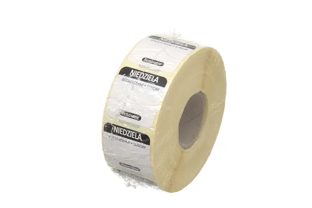 Etykiety Food Safety na każdy dzień tygodnia – wielorazowe, Niedziela, czarny, 1000 szt., 25x25mm Hendi 850138