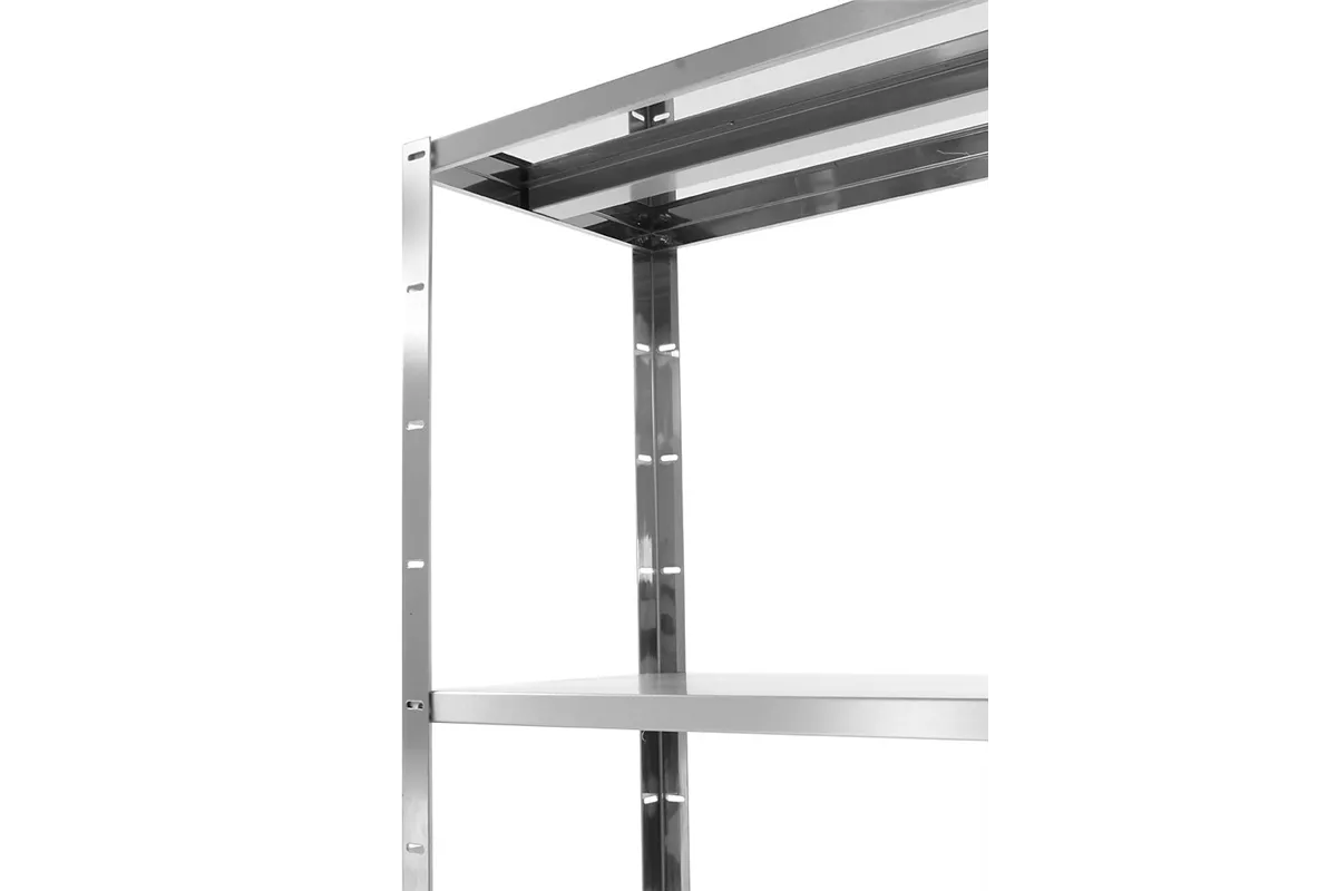 Regał magazynowy z 4 półkami pełnymi – skręcany, Kitchen Line, 1000x400x1800mm Hendi 812525