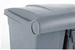 Pojemnik na odpady z pedałem, 68L, jasnoszary, 490x410x660mm AmerBox 691151