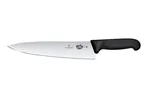Nóż kuchenny z szerokim ostrzem, czarny, 380mm Victorinox 5.2003.25
