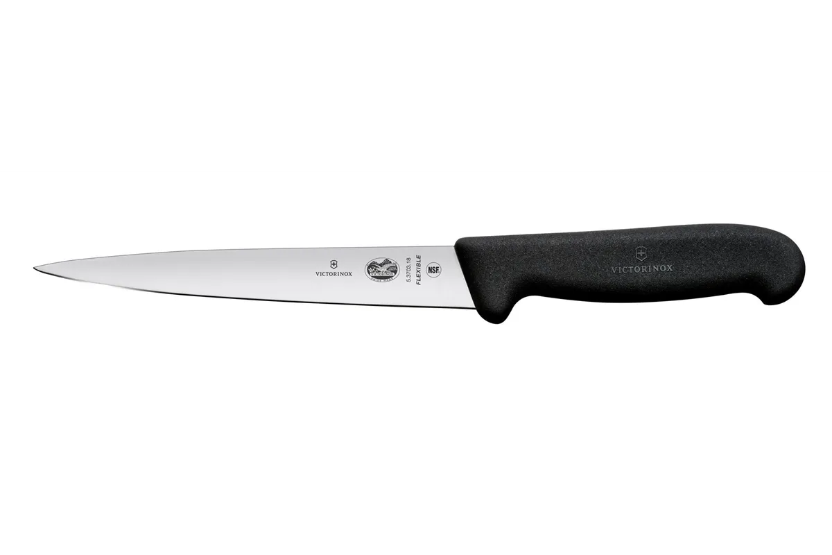 Nóż do filetowania, czarny, 283mm Victorinox 5.3703.16