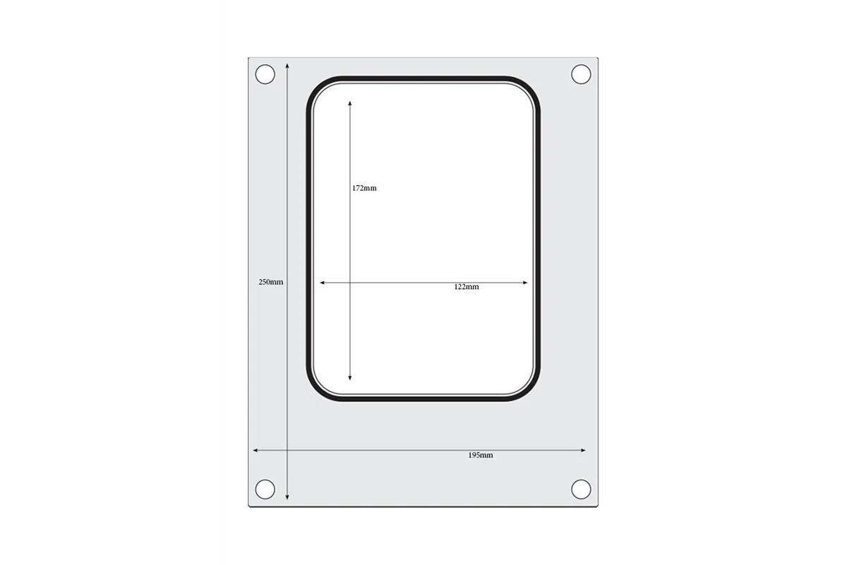 Matryca do zgrzewarki, pojemnik 187x137 mm Hendi 805664