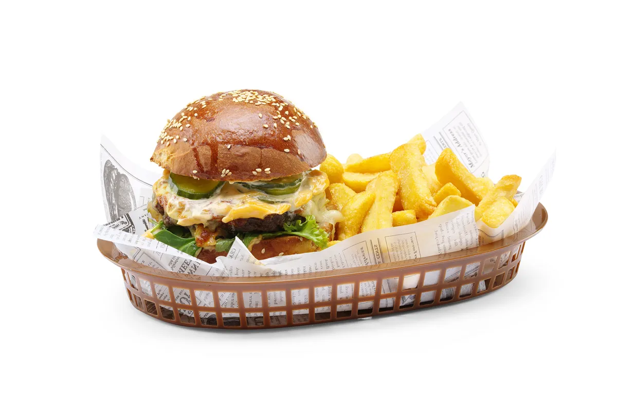 Koszyk do pieczywa owalny, brązowy, 6 szt., 275x175x38mm Hendi 426296