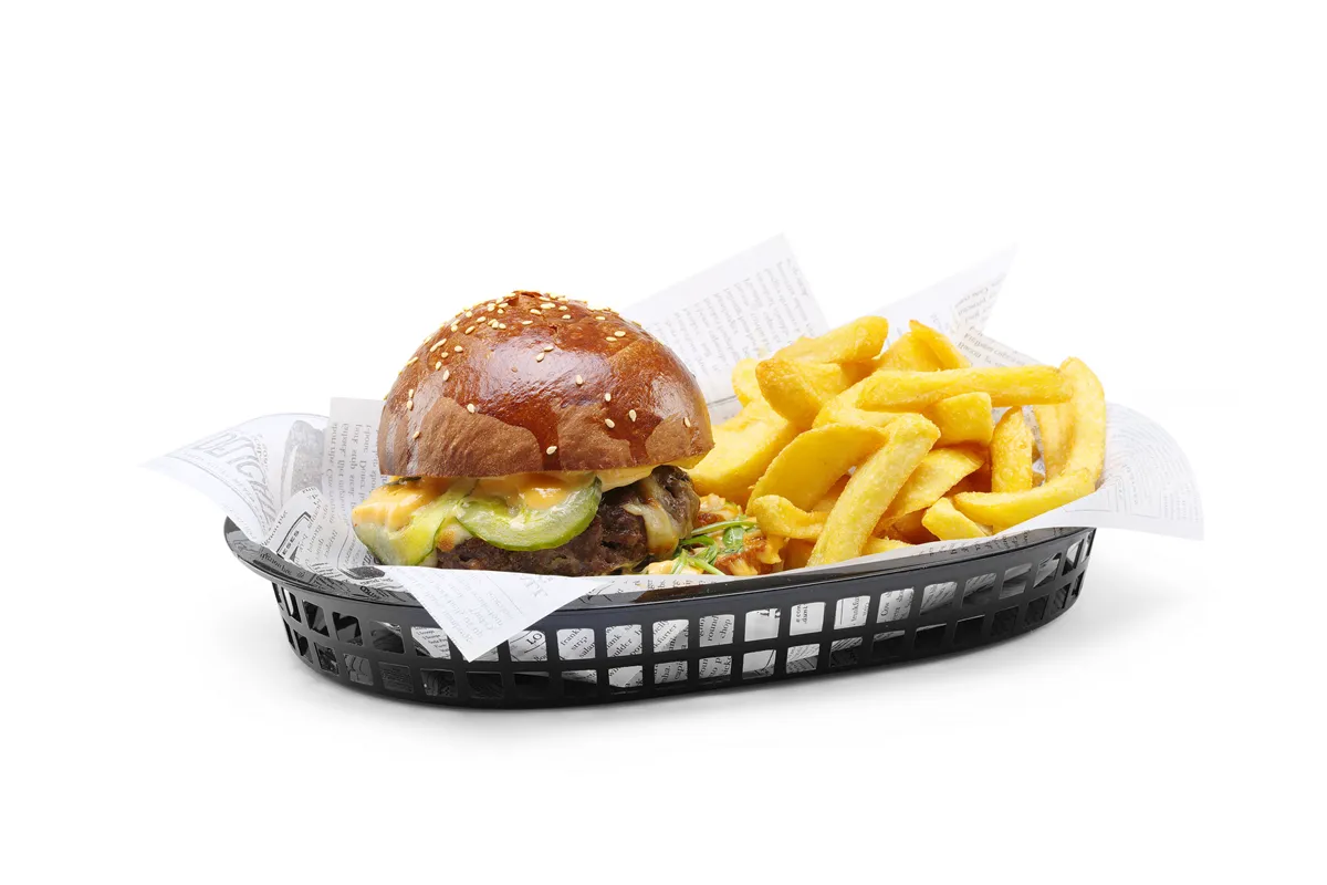 Koszyk do pieczywa owalny, czarny, 6 szt., 275x175x38mm Hendi 426890