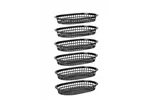 Koszyk do pieczywa owalny, czarny, 6 szt., 275x175x38mm Hendi 426890