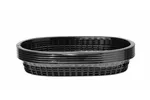 Koszyk do pieczywa owalny, czarny, 6 szt., 275x175x38mm Hendi 426890