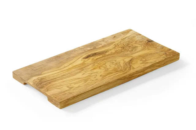 Deska do serwowania z drewna oliwnego, 350x150x18mm Hendi 505182