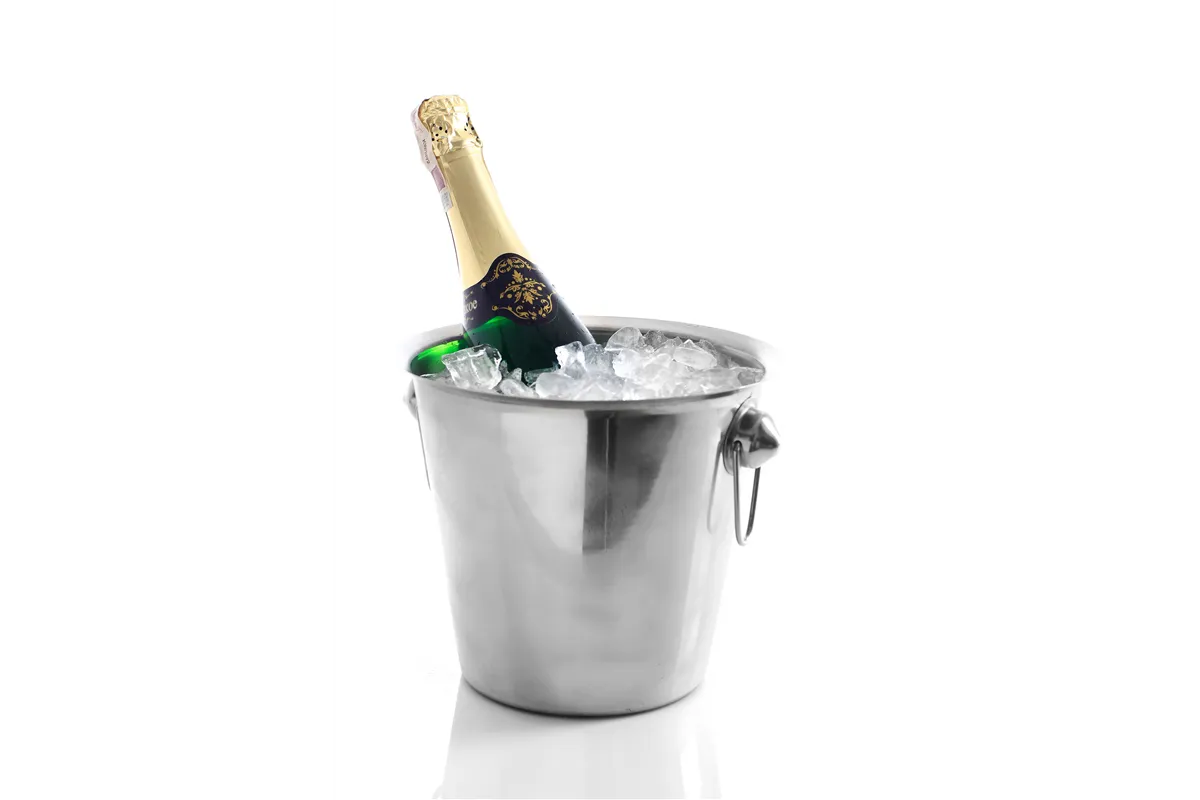 Wiadro do szampana, 3,3L, srebrny, ⌀220x190mm BarUp 593202