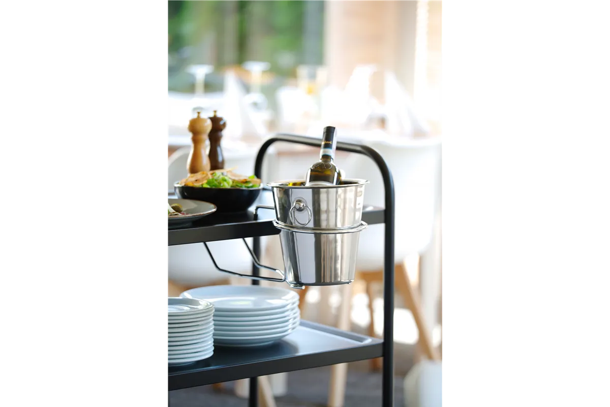 Wiadro do szampana, 3,3L, srebrny, ⌀220x190mm BarUp 593202