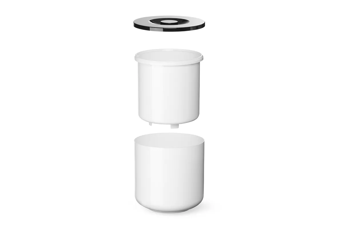 Pojemnik do lodu, 5L, biały, ⌀190x200mm BarUp 594742