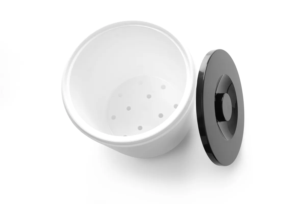 Pojemnik do lodu, 5L, biały, ⌀190x200mm BarUp 594742