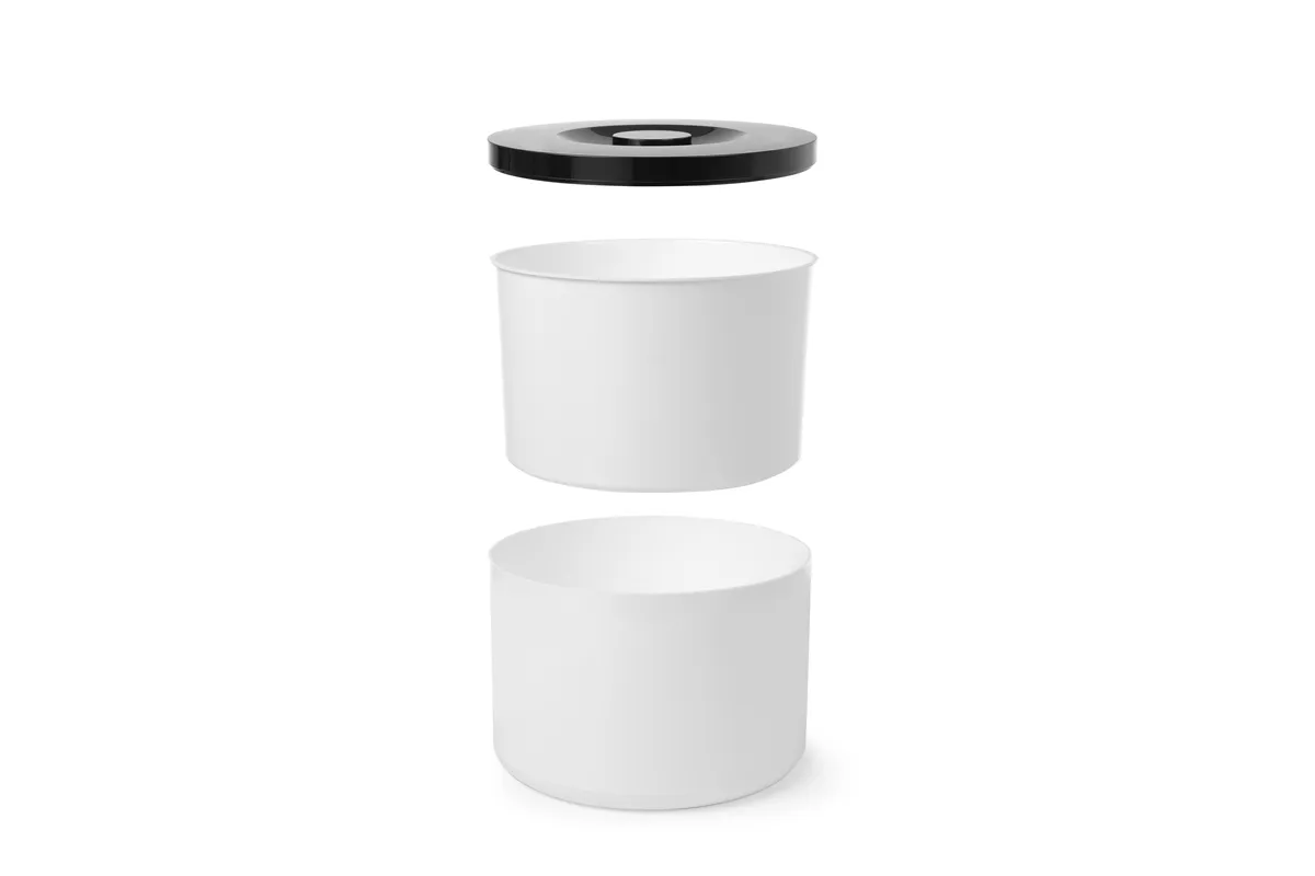 Pojemnik do lodu, 10L, biały, ⌀292x220mm BarUp 594759