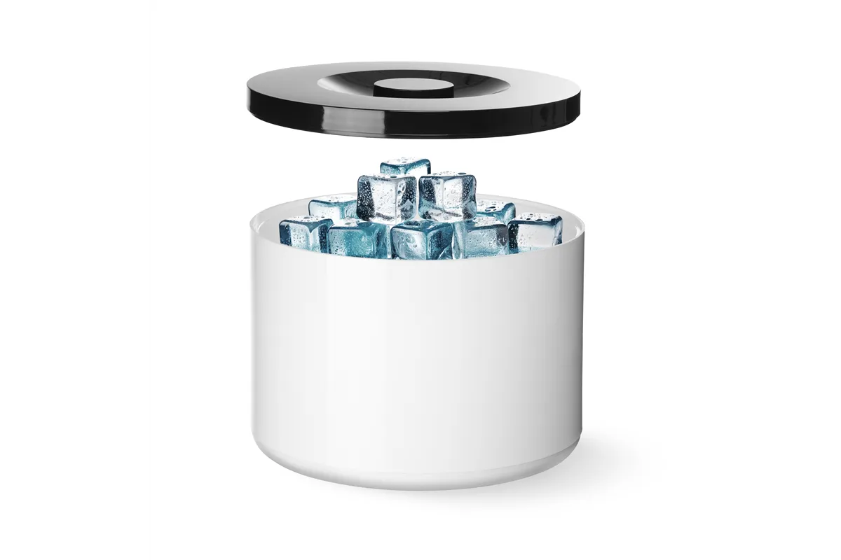 Pojemnik do lodu, 10L, biały, ⌀292x220mm BarUp 594759