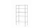 Regał magazynowy z 5 półkami, chromowany, chromowany, 910x455x1830mm Hendi 812204