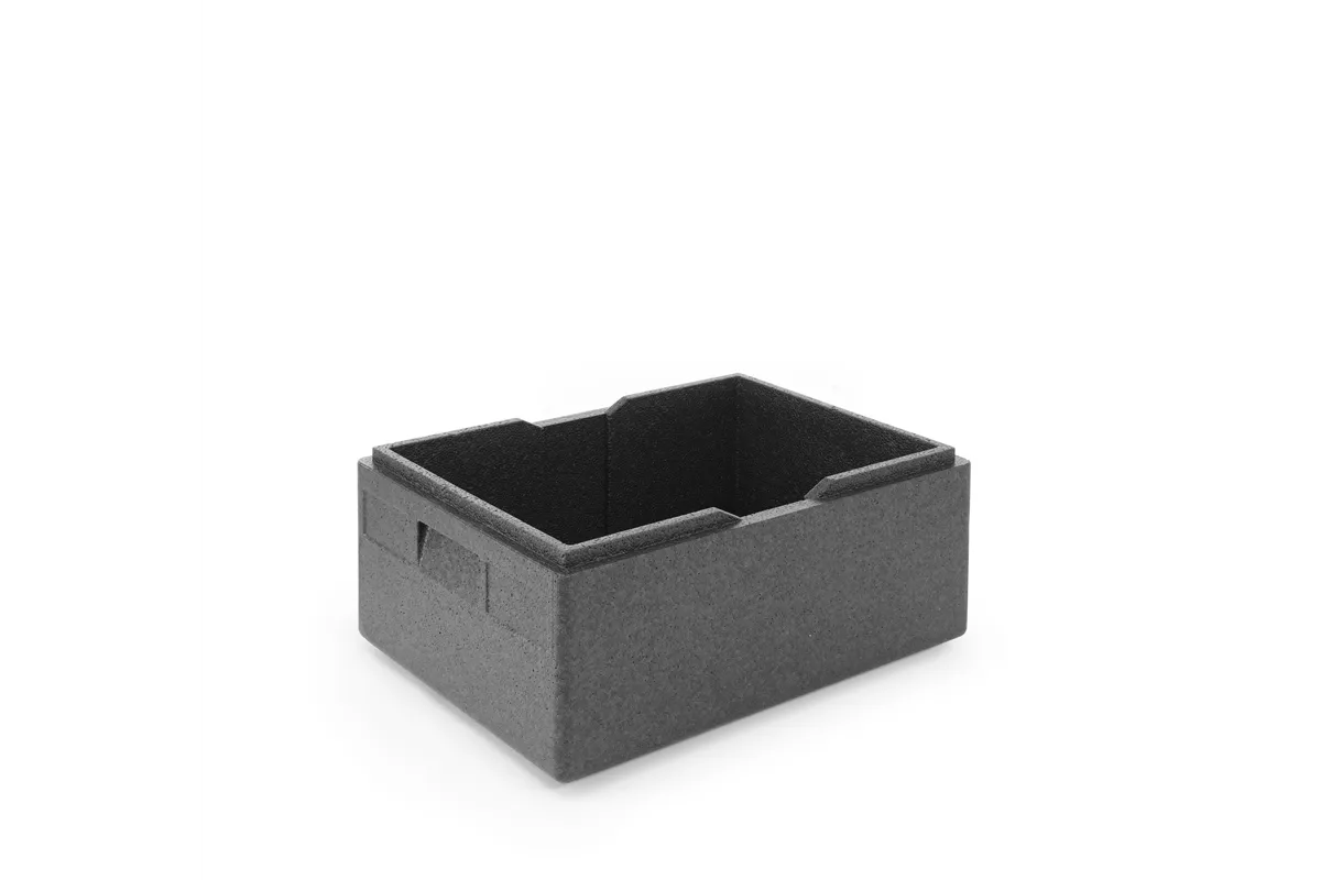 Pojemnik termoizolacyjny z piocelanu, Kitchen Line, 40l, GN 1/1, 40L, czarny, 600x400x283mm Hendi 707746