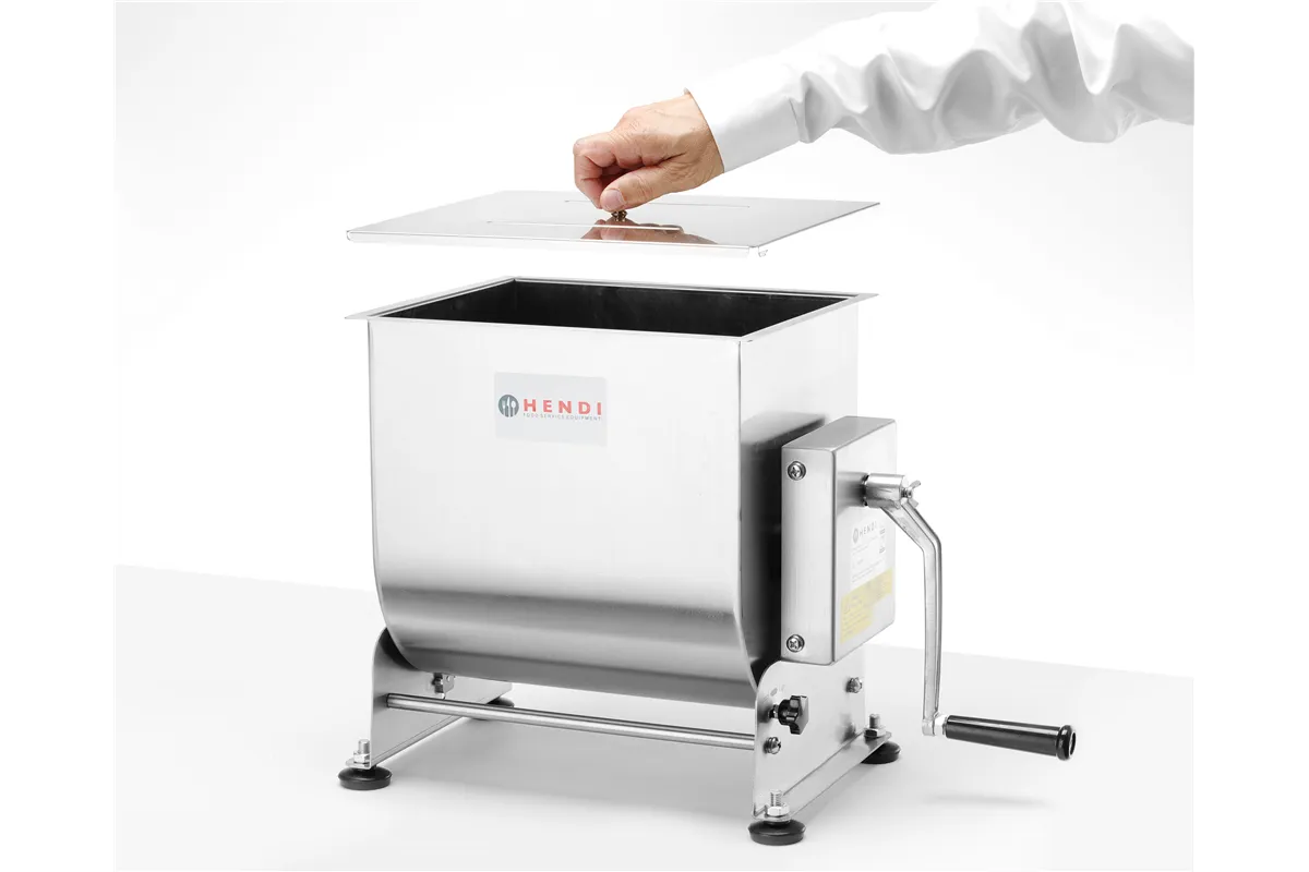 Mieszarka ręczna do farszu z dzieżą przechylną, 20L, 285x550x385mm Hendi 282281