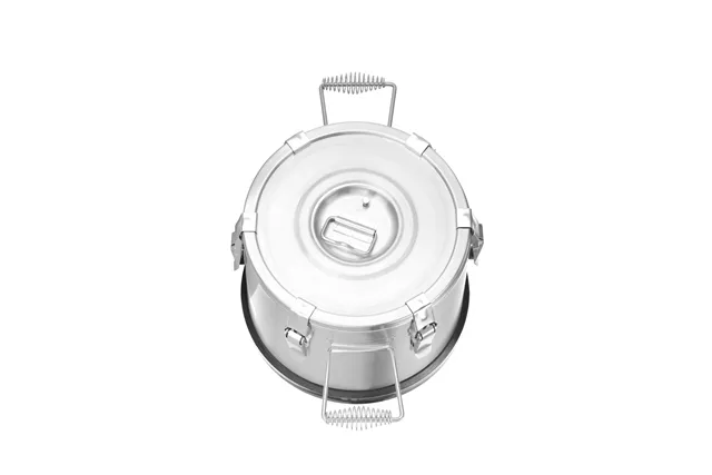 Termos ze stali nierdzewnej do transportu żywności, Kitchen Line, 10l, 10L, srebrny, ⌀300x265mm Hendi 707470