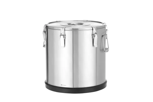 Termos ze stali nierdzewnej do transportu żywności, Kitchen Line, 50l, 50L, srebrny, ⌀430x455mm Hendi 707524