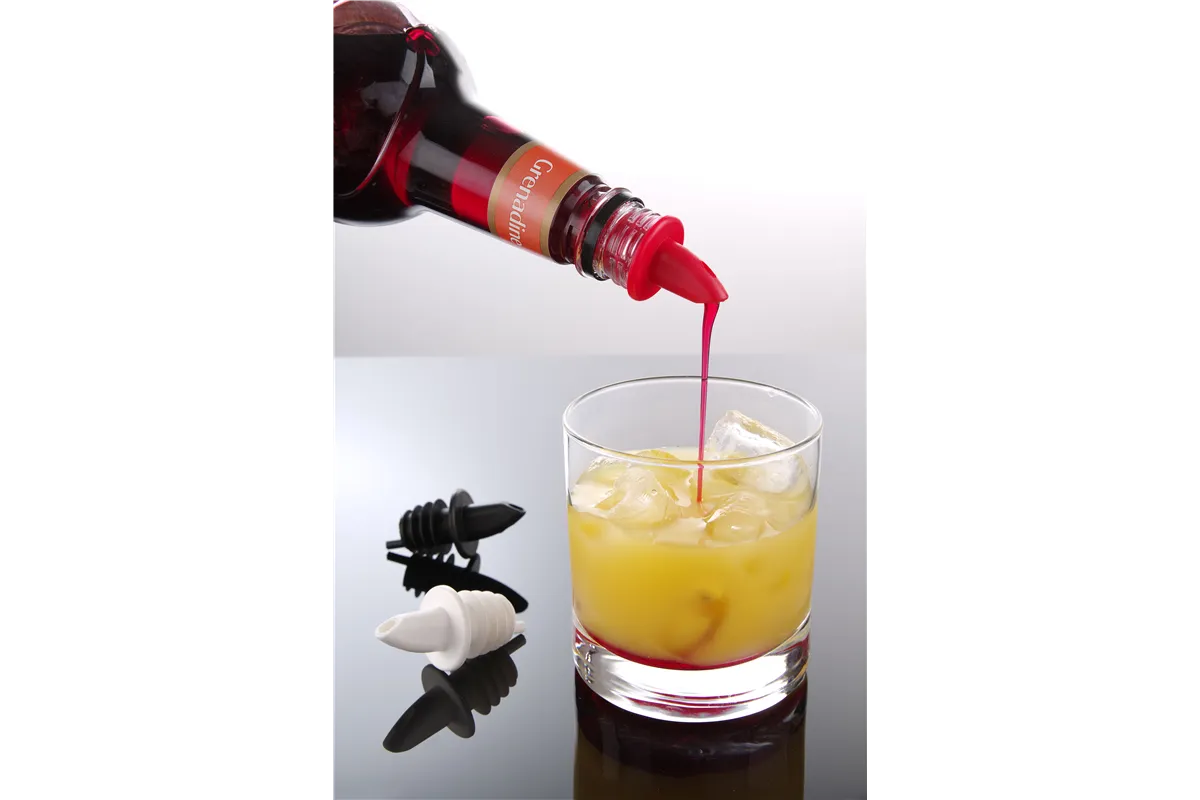 Nalewak, 2 czarne, 2 białe, 2 czerwone, czerwony, 6 szt BarUp 599440