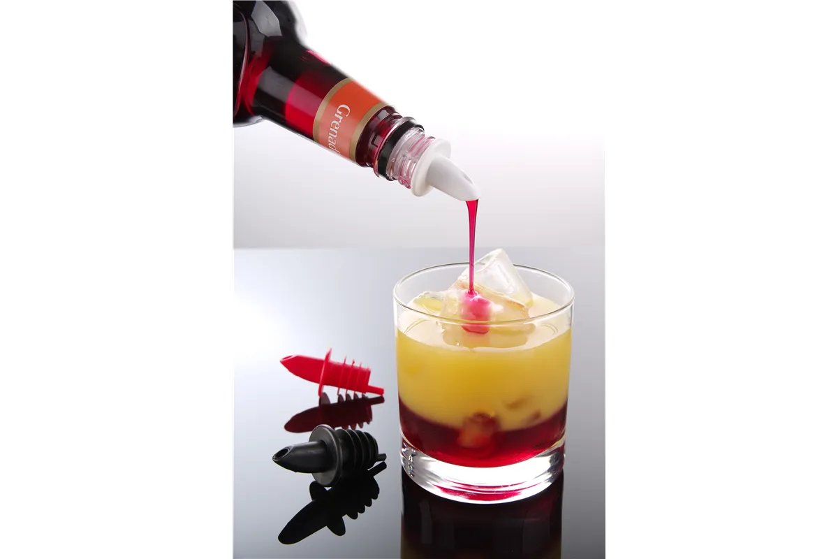 Nalewak, 2 czarne, 2 białe, 2 czerwone, czerwony, 6 szt BarUp 599440