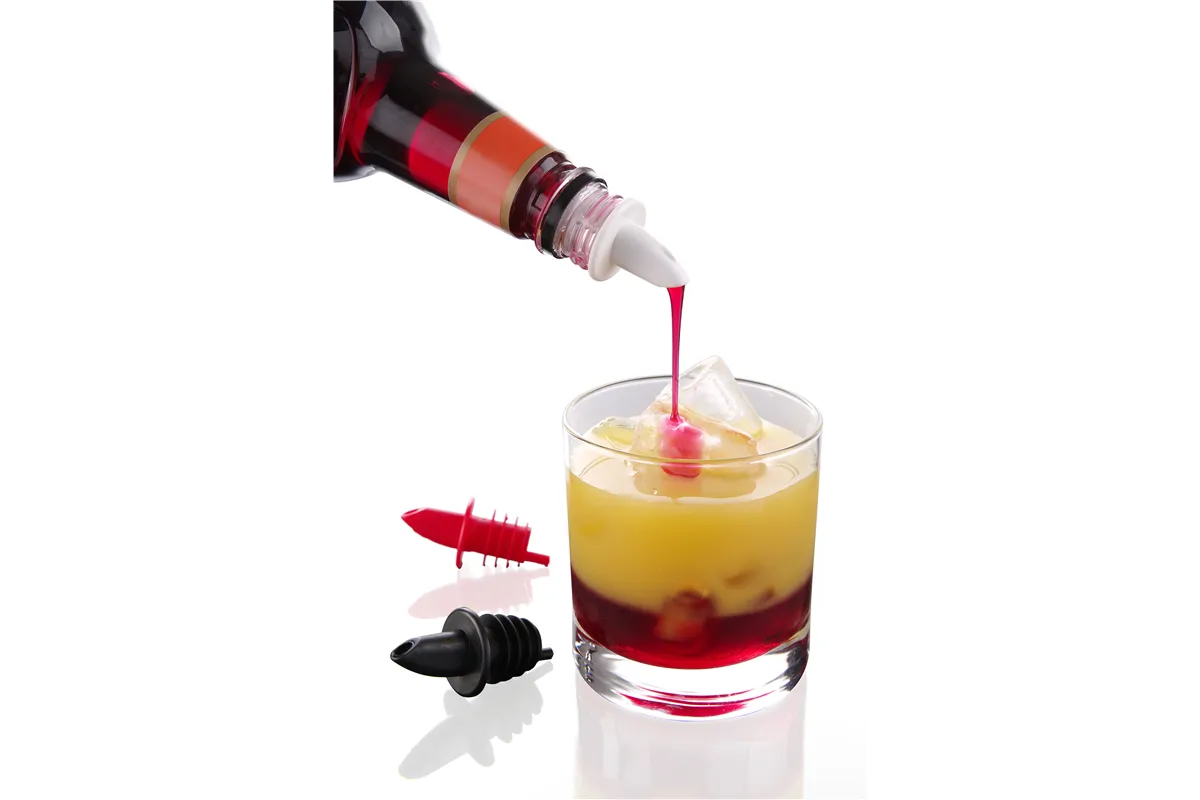 Nalewak, 2 czarne, 2 białe, 2 czerwone, czerwony, 6 szt BarUp 599440