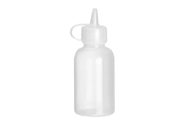 Mini dyspenser do sosów - zestaw 4 szt., 0,05L, transparentny, ⌀35x100mm Hendi 557990