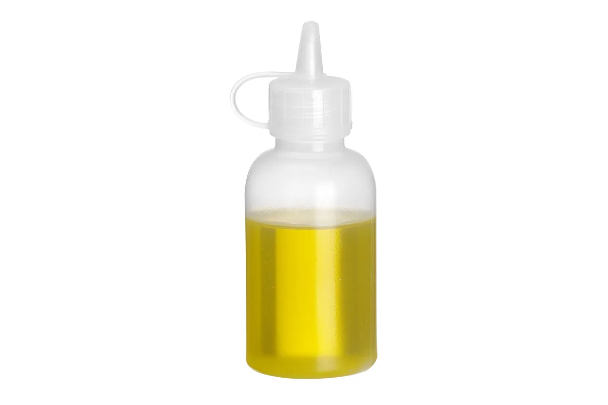 Mini dyspenser do sosów - zestaw 4 szt., 0,05L, transparentny, ⌀35x100mm Hendi 557990