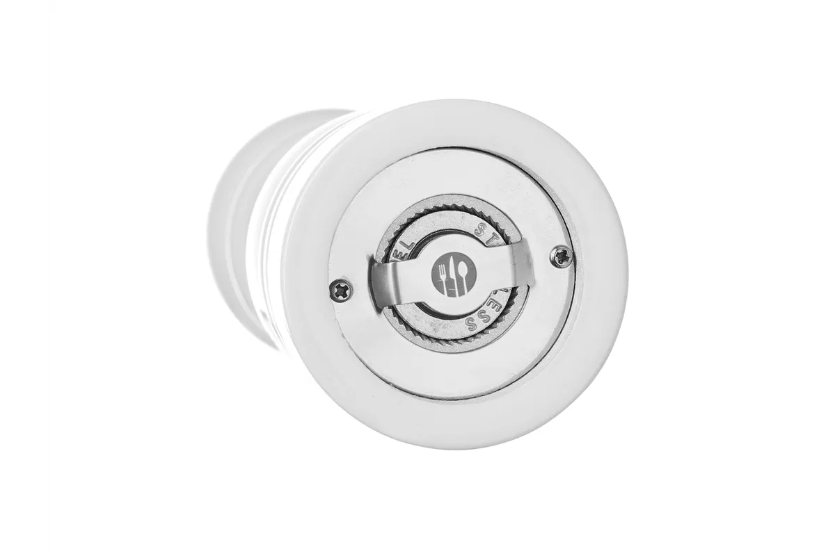 Młynek do soli drewniany, biały, ⌀55x215mm Hendi 469606