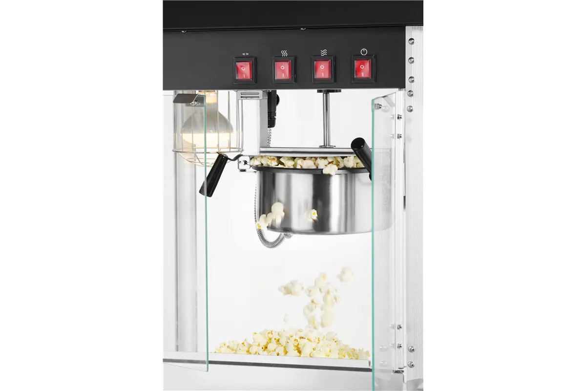 Urządzenie do popcornu, czarny, 230V/1500W, 574x420x778mm Hendi 282762