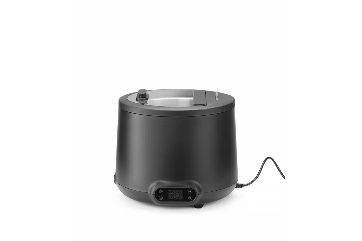 Kociołek do zupy UNIQ, 8L, czarny, 220-240V/500W, ⌀365x325mm Hendi 860526