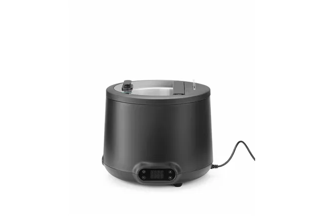 Kociołek do zupy UNIQ, 8L, czarny, 220-240V/500W, ⌀365x325mm Hendi 860526