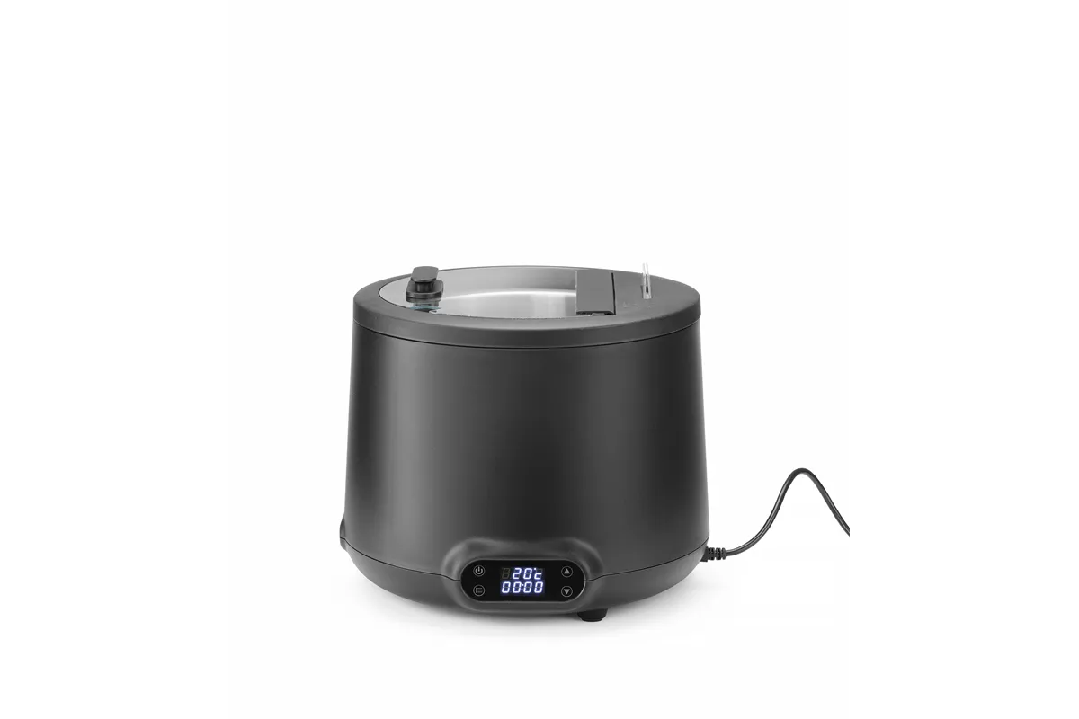 Kociołek do zupy UNIQ, 8L, czarny, 220-240V/500W, ⌀365x325mm Hendi 860526