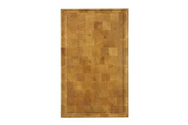 Deska dębowa do serwowania, sztorcowa, 530x325x35mm, Prostokątny Hendi 505441