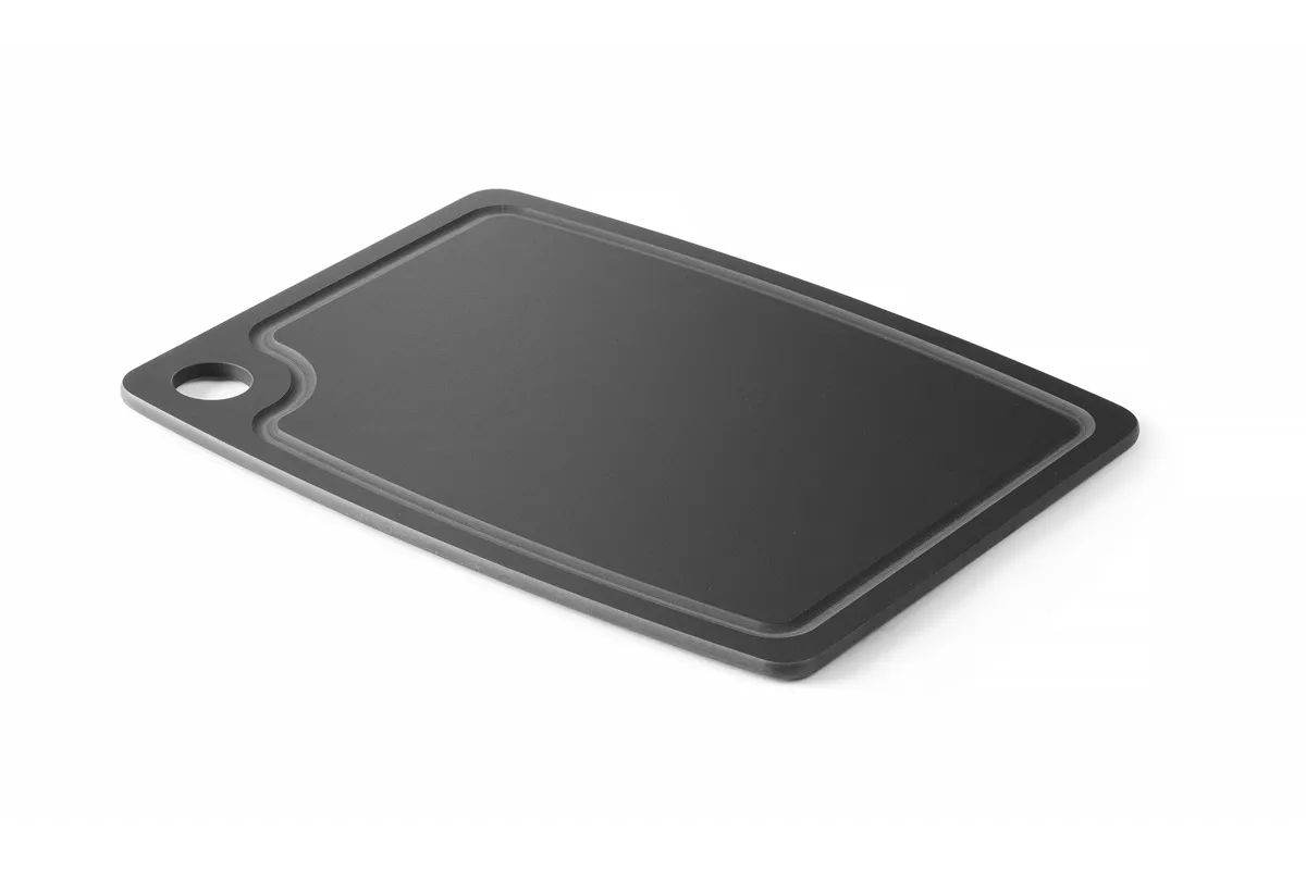 Deska do krojenia z włókna drzewnego, czarny, 440x325x6mm Hendi 505779