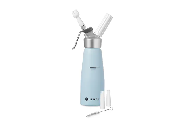 Syfon do bitej śmietany, 0,5L, Błękitny, ⌀80x260mm Hendi 975862