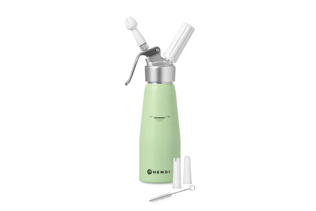 Syfon do bitej śmietany, 0,5L, Pistacjowy, ⌀80x260mm Hendi 975879