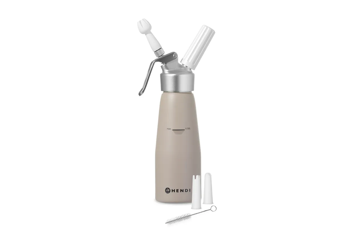 Syfon do bitej śmietany, 0,5L, Taupe, ⌀80x260mm Hendi 975893