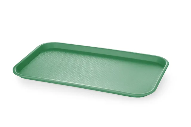 Taca fast food z polipropylenu GN 1/1, GN 1/1, zielony, 530x325x20mm, Prostokątny AmerBox 878576
