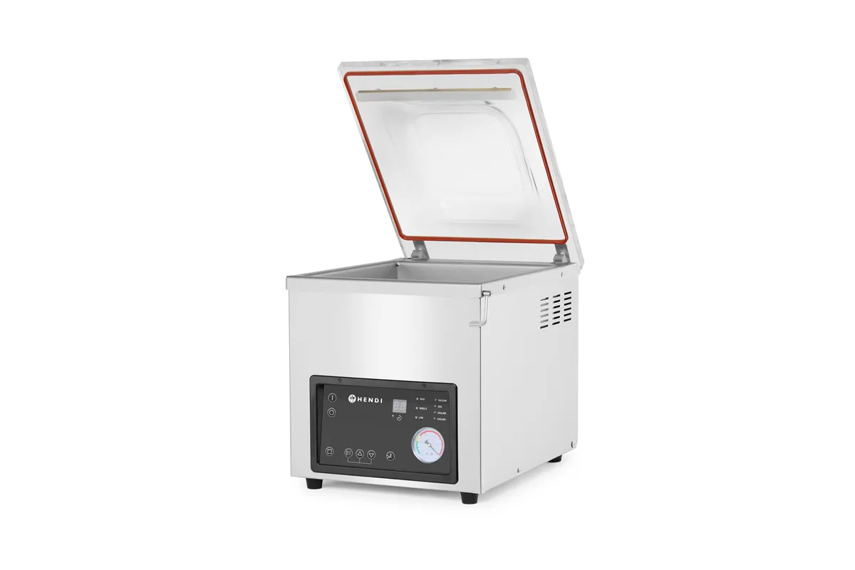 Pakowarka próżniowa - komorowa, Profi Line, listwa zgrzewająca 350 mm, 230V/750W, 450x555x480mm Hendi 975275